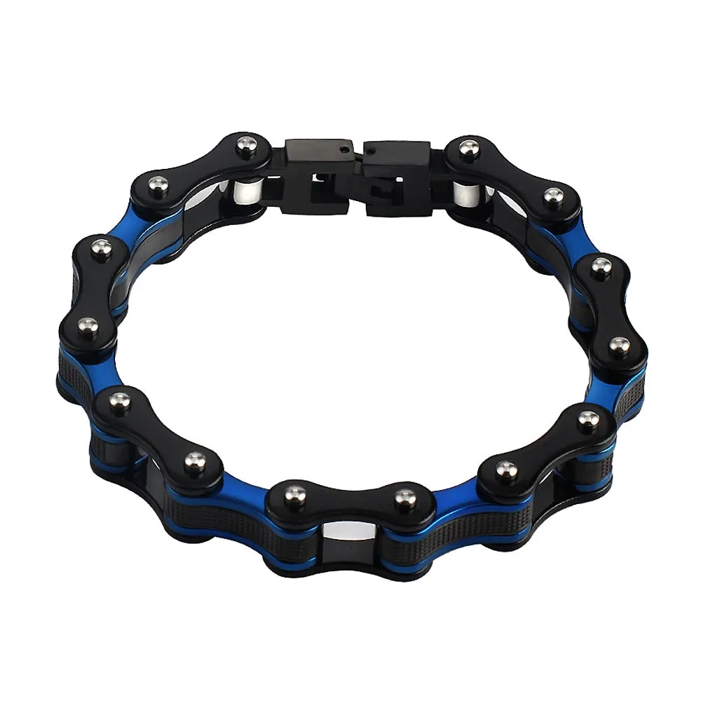 Men's Stainless Steel Biker Bracelet Punk Rock 316L Link Chain