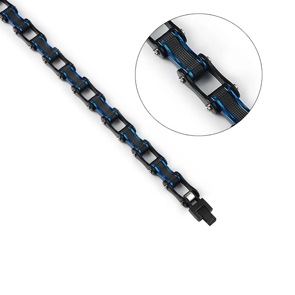 Men's Stainless Steel Biker Bracelet Punk Rock 316L Link Chain