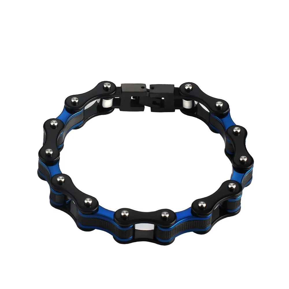 Men's Stainless Steel Biker Bracelet Punk Rock 316L Link Chain