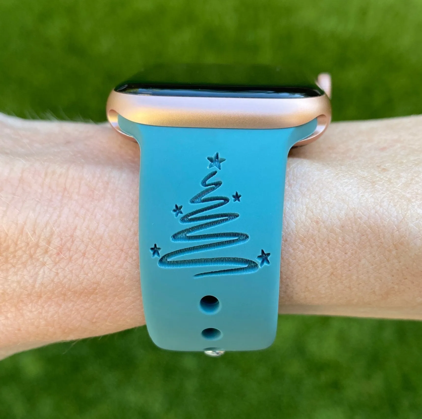 Merry and Bright Christmas Apple Watch Band