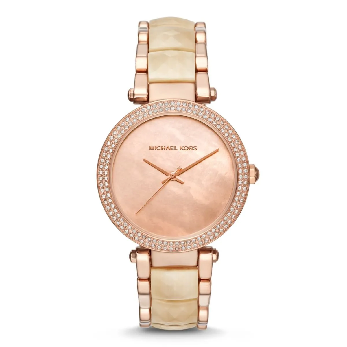 Michael Kors Parker Pink Mother Of Pearl Dial Ladies Watch MK6492
