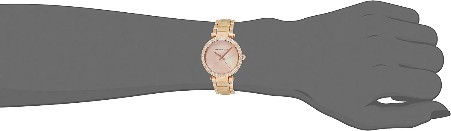 Michael Kors Parker Pink Mother Of Pearl Dial Ladies Watch MK6492