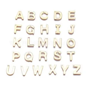 Minted Mama Golden Alphabet Charms with Clasp