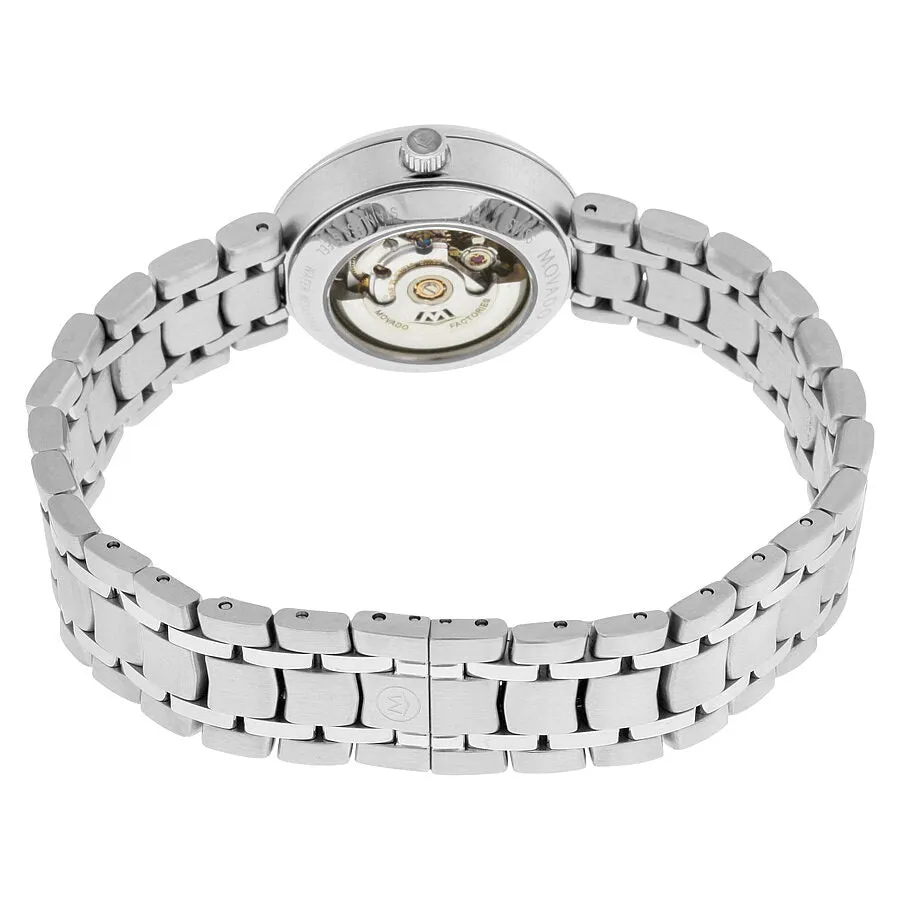 Movado l881 Automatic White Mother of Pearl 29 Diamonds Dial Stainless Steel Ladies Watch 0606920