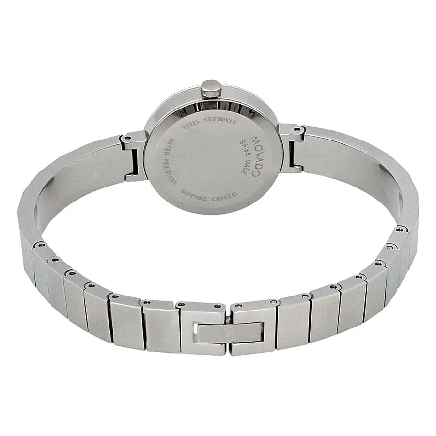 Movado Novella White Mother of Pearl Dial Ladies Watch 0607110