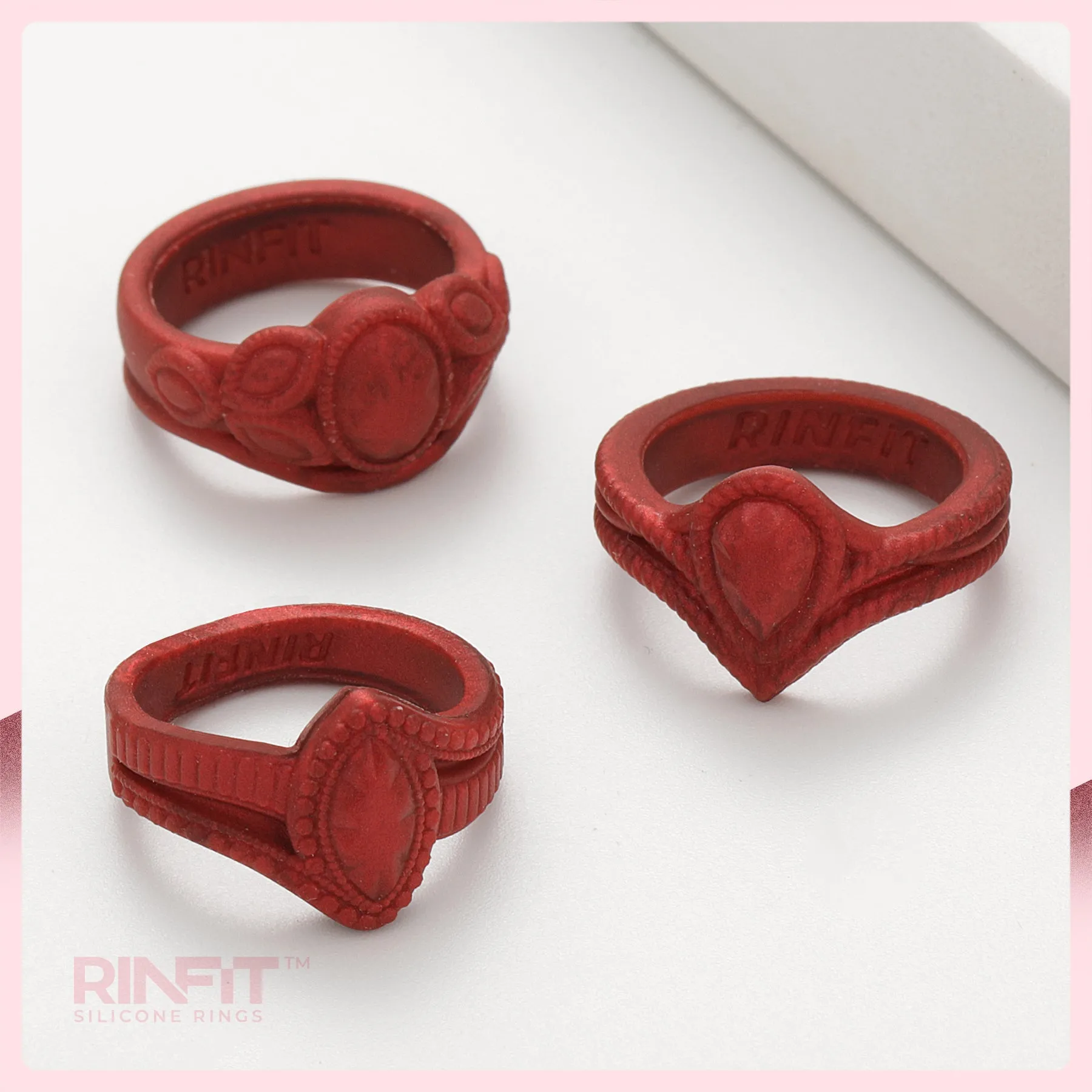 NEW - Limited Edition! Pearl Colors Silicone Diamond Rings