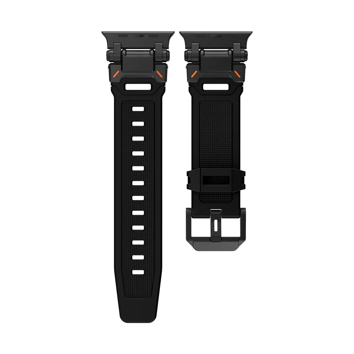 New Titanium Metal Head Silicone Band For Apple Watch