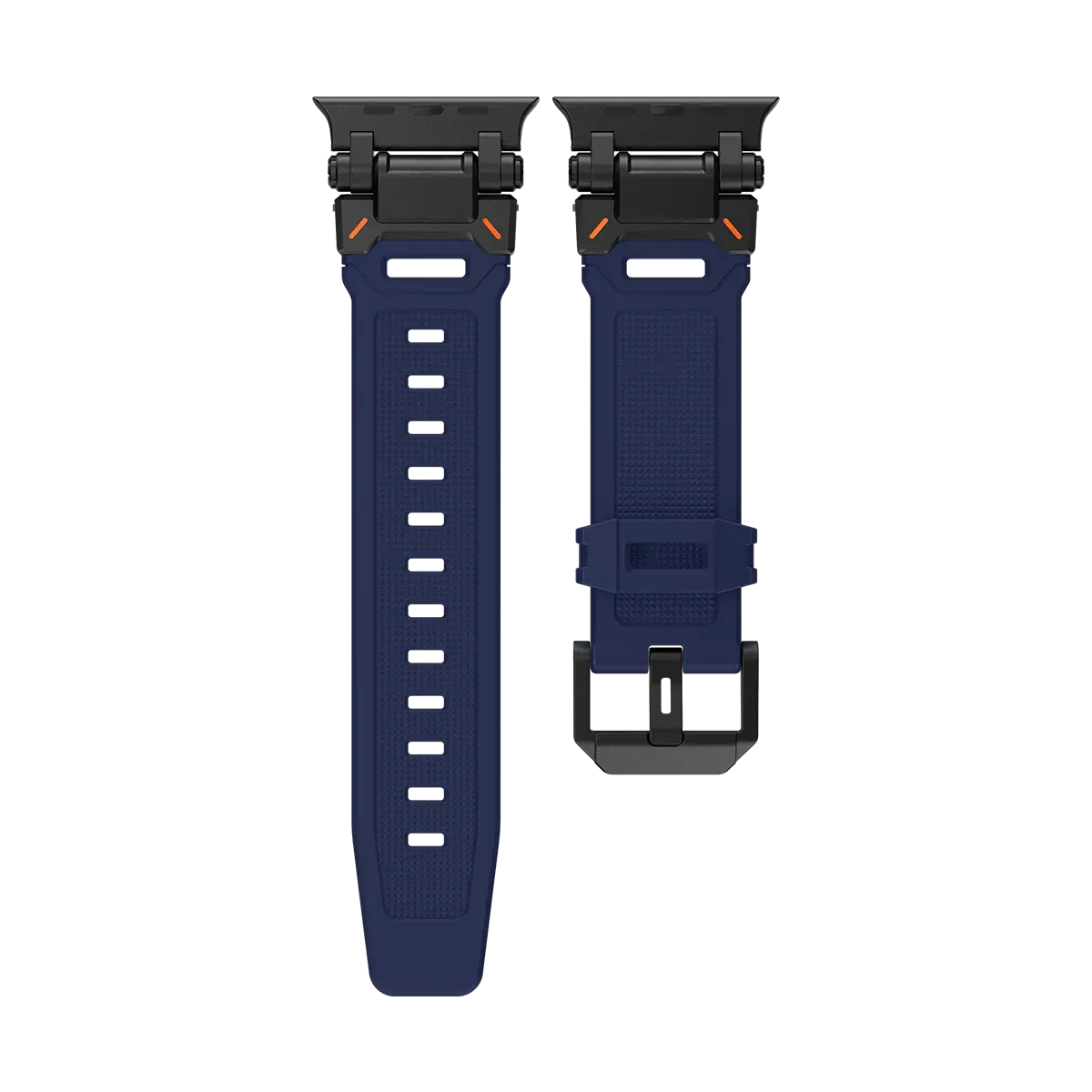 New Titanium Metal Head Silicone Band For Apple Watch