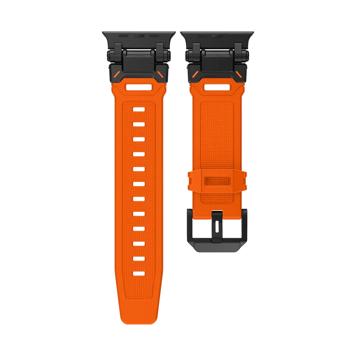 New Titanium Metal Head Silicone Band For Apple Watch