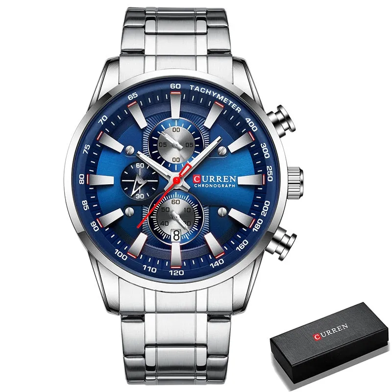 New Watches for Men Top Luxury Brand Watch Sport Waterproof Wrist Watches Chronograph Date Relogio Masculino