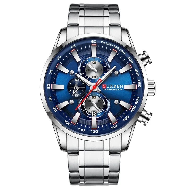 New Watches for Men Top Luxury Brand Watch Sport Waterproof Wrist Watches Chronograph Date Relogio Masculino