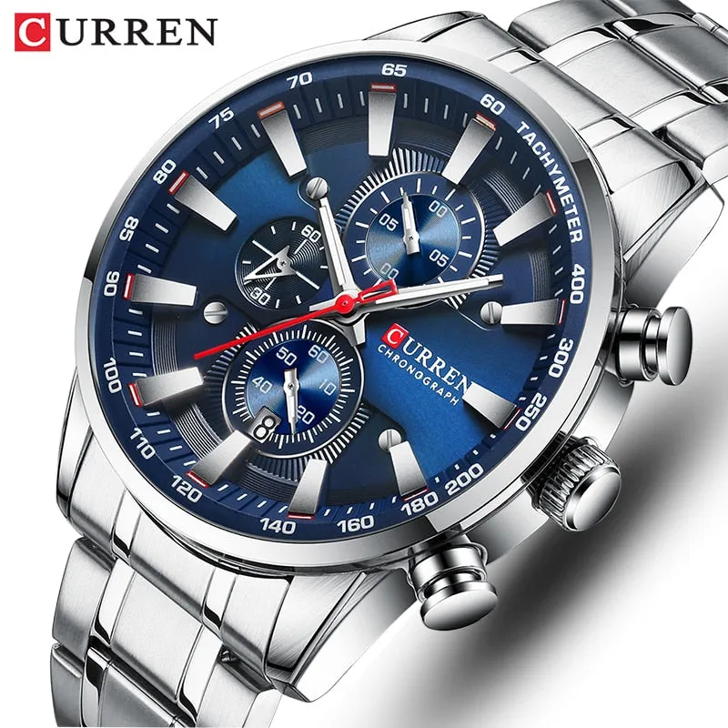 New Watches for Men Top Luxury Brand Watch Sport Waterproof Wrist Watches Chronograph Date Relogio Masculino