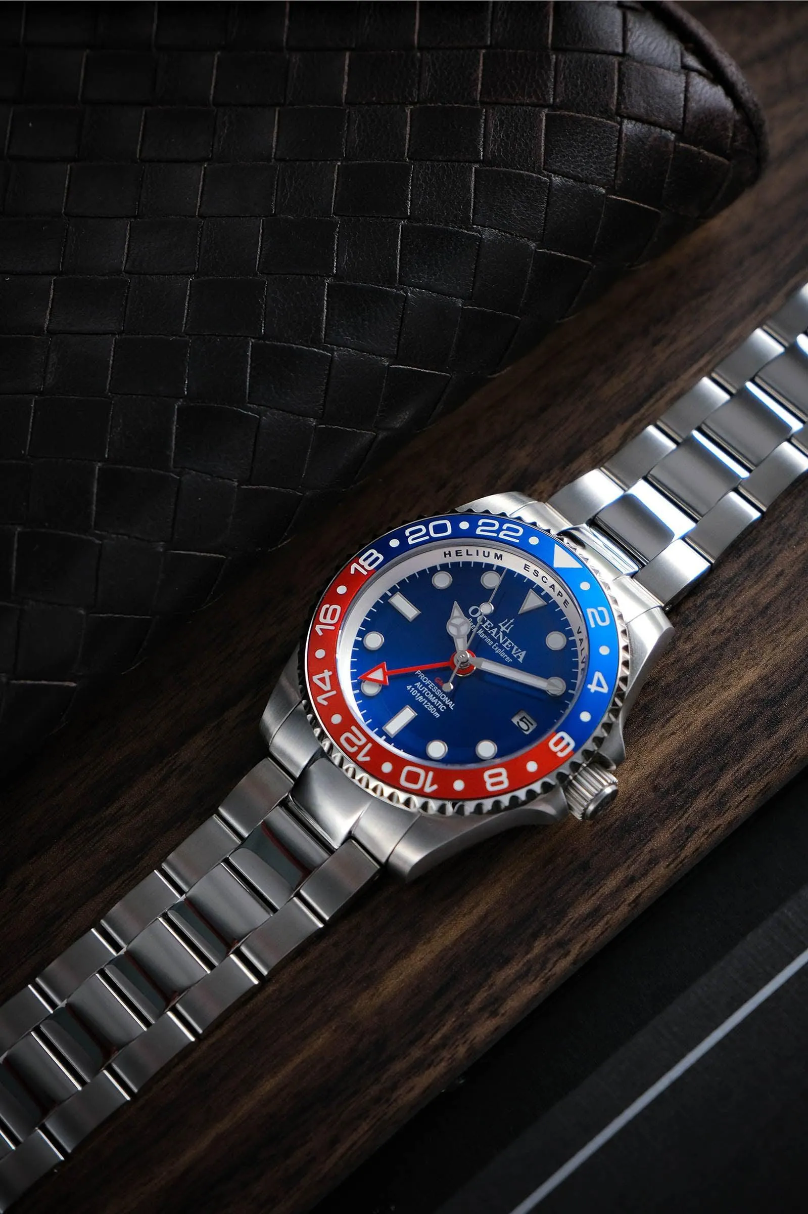 Oceaneva™ Deep Marine Explorer GMT Automatic 1250M Men's Watch