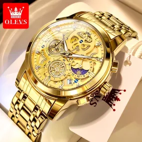 OLEVS Skeleton Men Watches