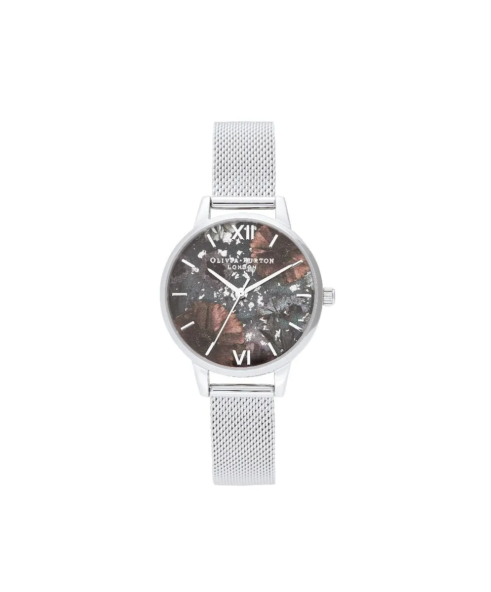 Olivia Burton Celestial Floral Mesh Watch