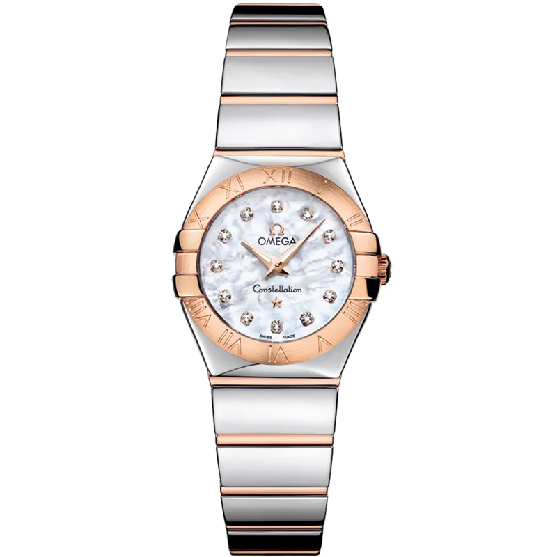 Omega Constellation 24 mm, steel - red gold on steel - red gold
