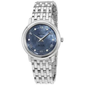 Omega De Ville Prestige Blue Mother of Pearl Ladies Watch 424.10.27.60.57.001