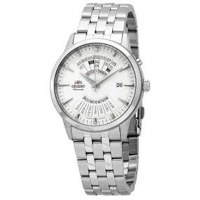 Orient Perpetual Calendar World Time Automatic Grey Dial Men's Watch FEU0A003WH