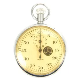 Original German WWII Mercedez Benz Grand Prix Team Stopwatch by Regent used at Nurburgring in 1938