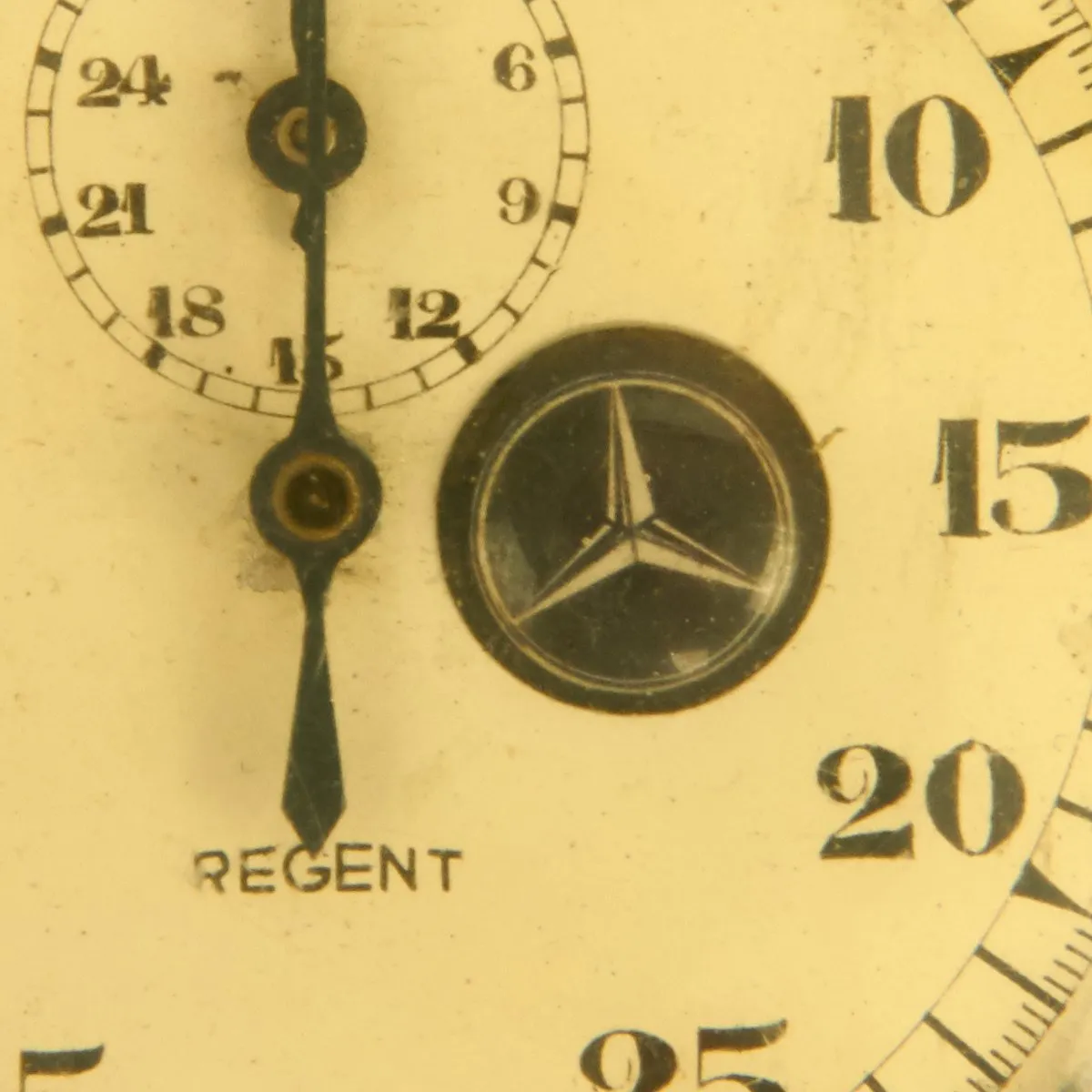 Original German WWII Mercedez Benz Grand Prix Team Stopwatch by Regent used at Nurburgring in 1938