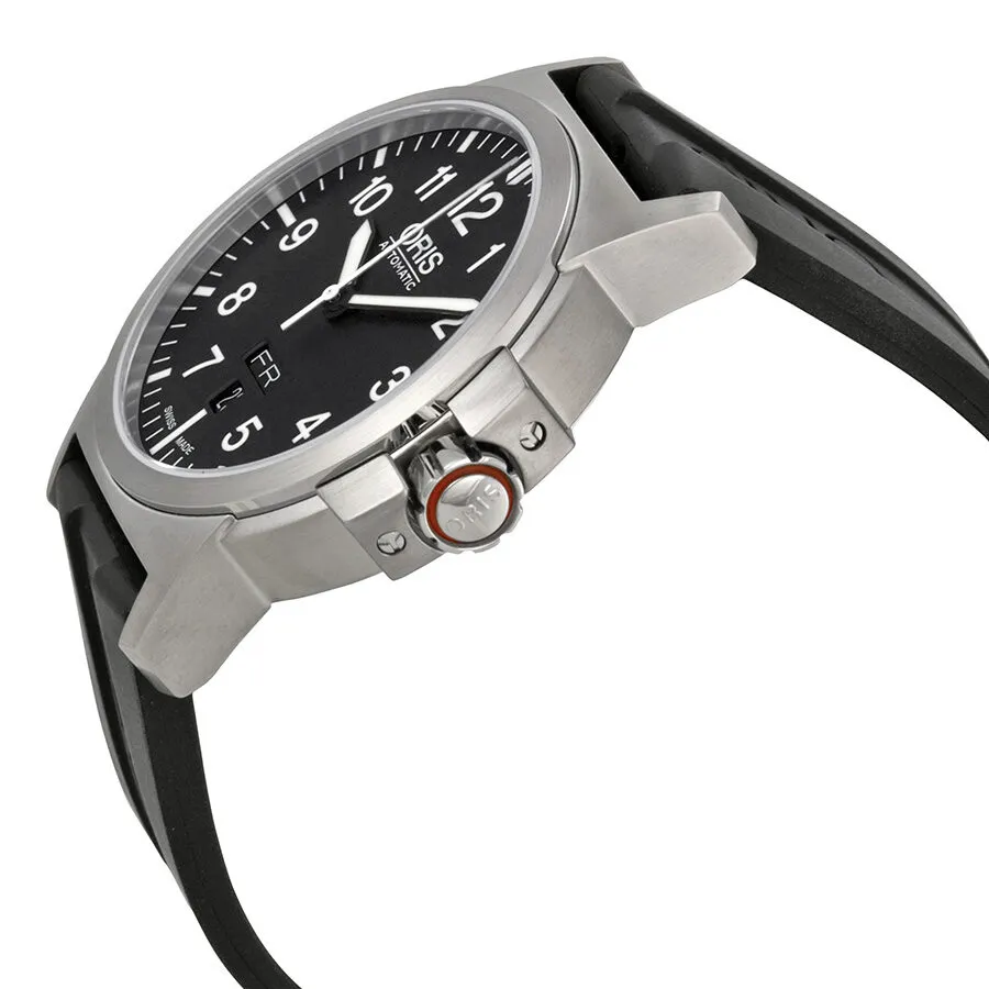 Oris BC3 Automatic Black Dial Black Rubber Men's Watch 735-7641-4164RS 01 735 7641 4164-07 4 22 05