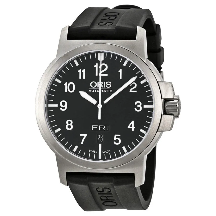 Oris BC3 Automatic Black Dial Black Rubber Men's Watch 735-7641-4164RS 01 735 7641 4164-07 4 22 05