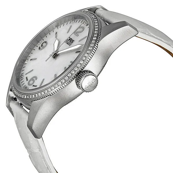 Oris Big Crown Diamonds Automatic Mother of Pearl Dial Ladies Watch 01 733 7649 4966 07 5 19 67