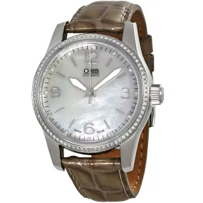 ORis Big Crown Mother of Pearl Diamond Ladies Automatic Watch 733-7649-4966TPLS 01 733 7649 4966-07