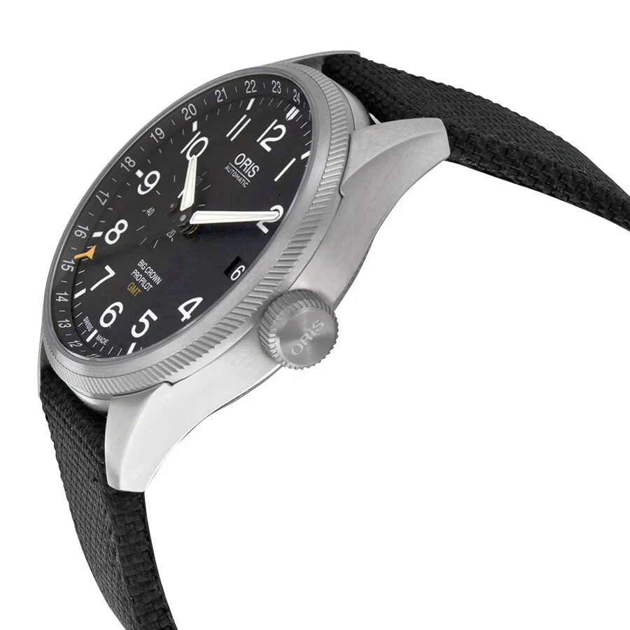 Oris Big Crown Pro Pilot Automatic Black Dial Black Textile Men's Watch 748-7710-4164BLKFS