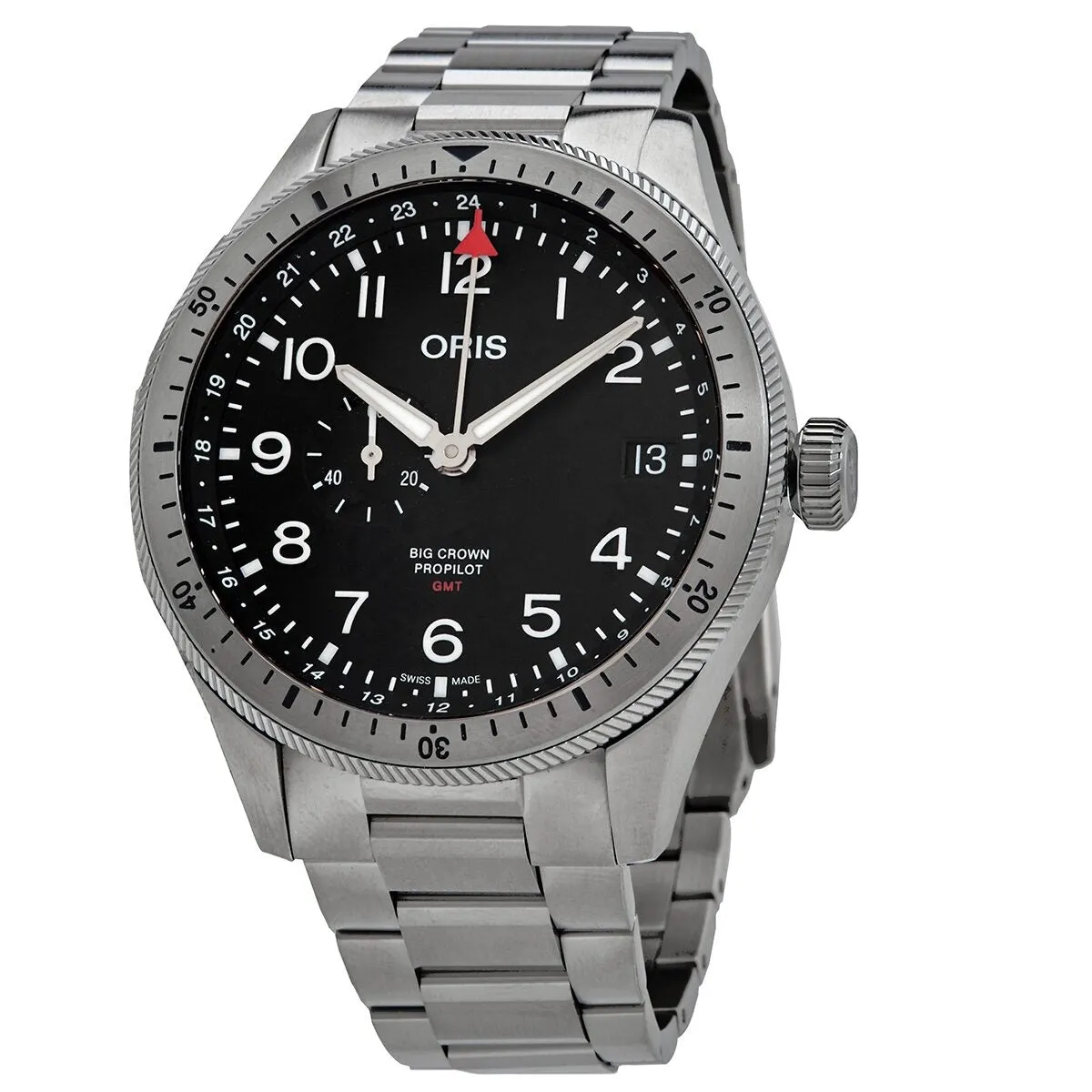 Oris Big Crown ProPilot Timer GMT Automatic Black Dial Men's Watch 01 748 7756 4064-07 8 22 08