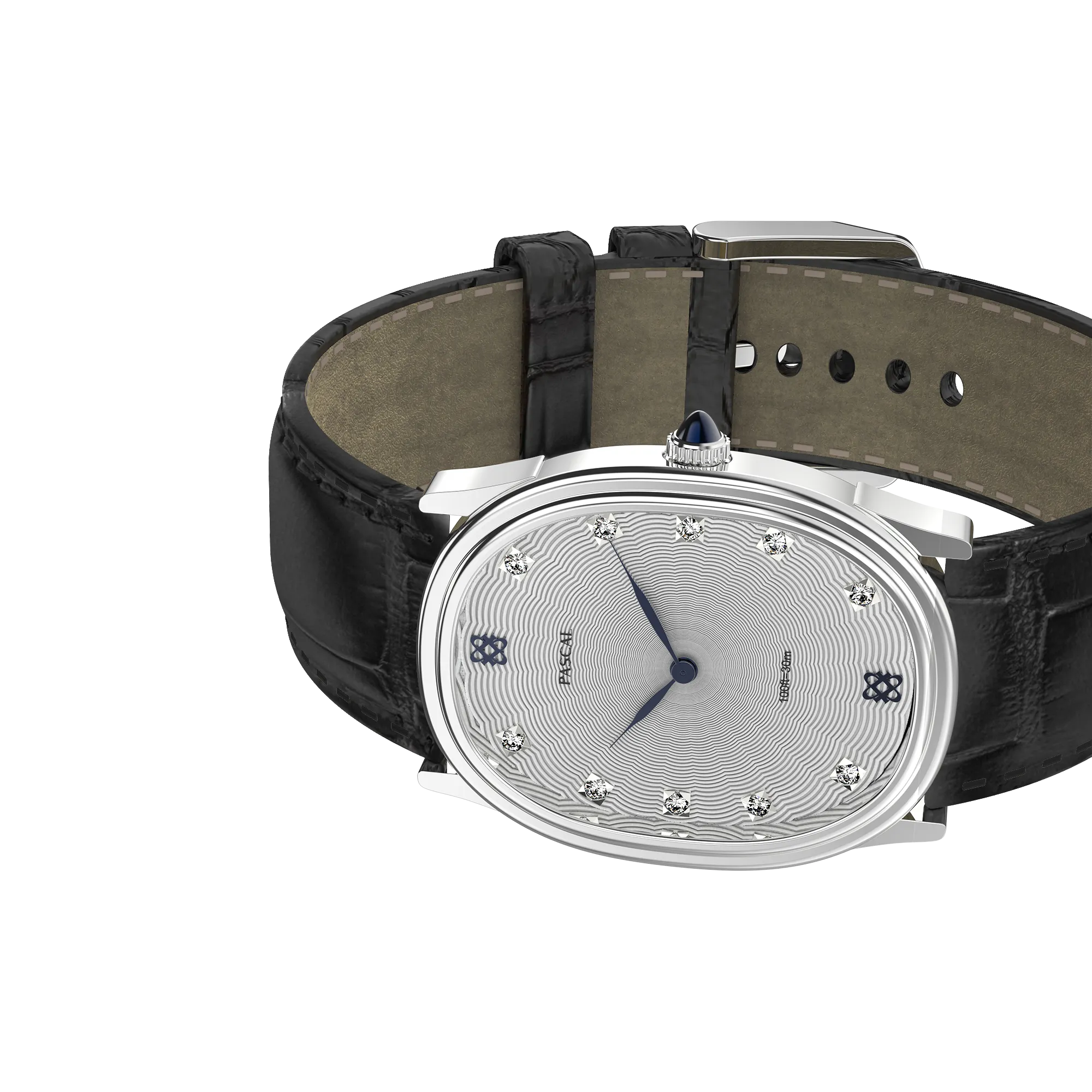 Oval Diamond Couple Watches