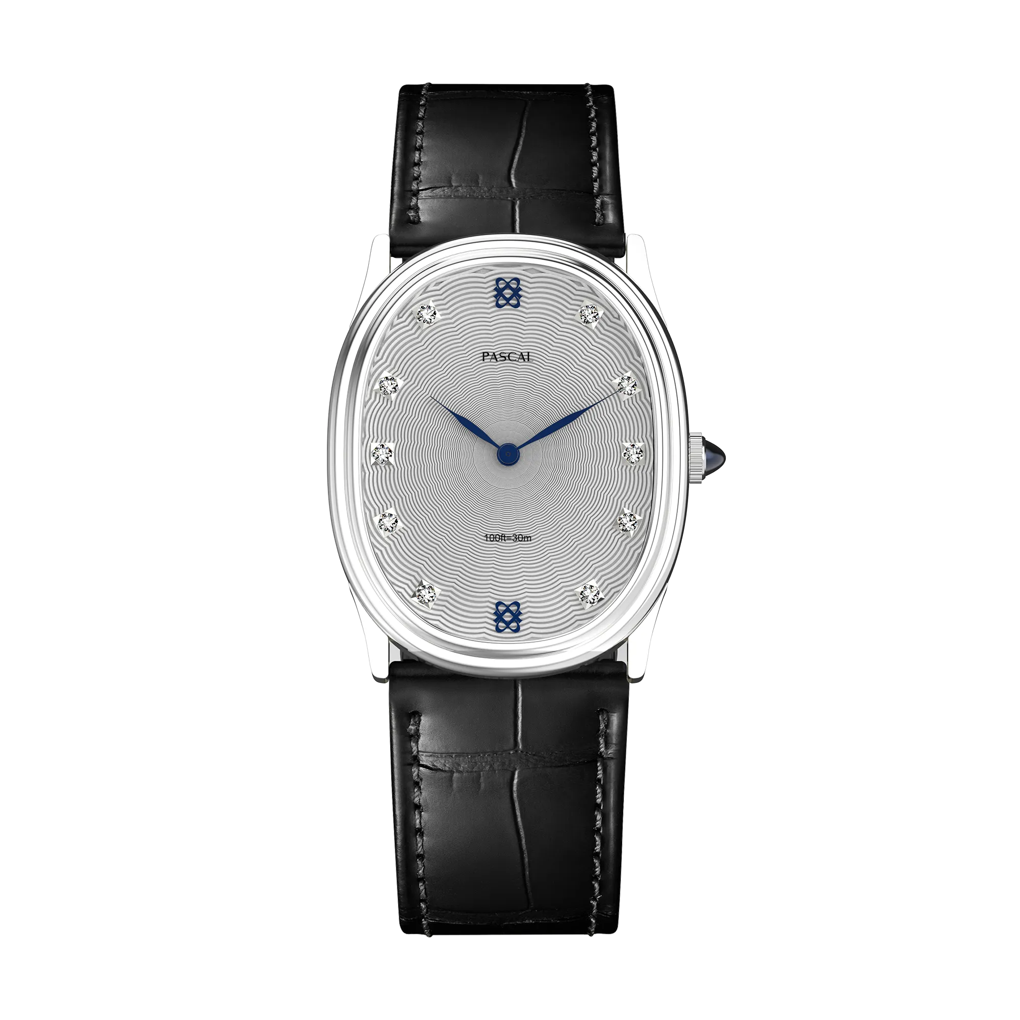 Oval Diamond Couple Watches