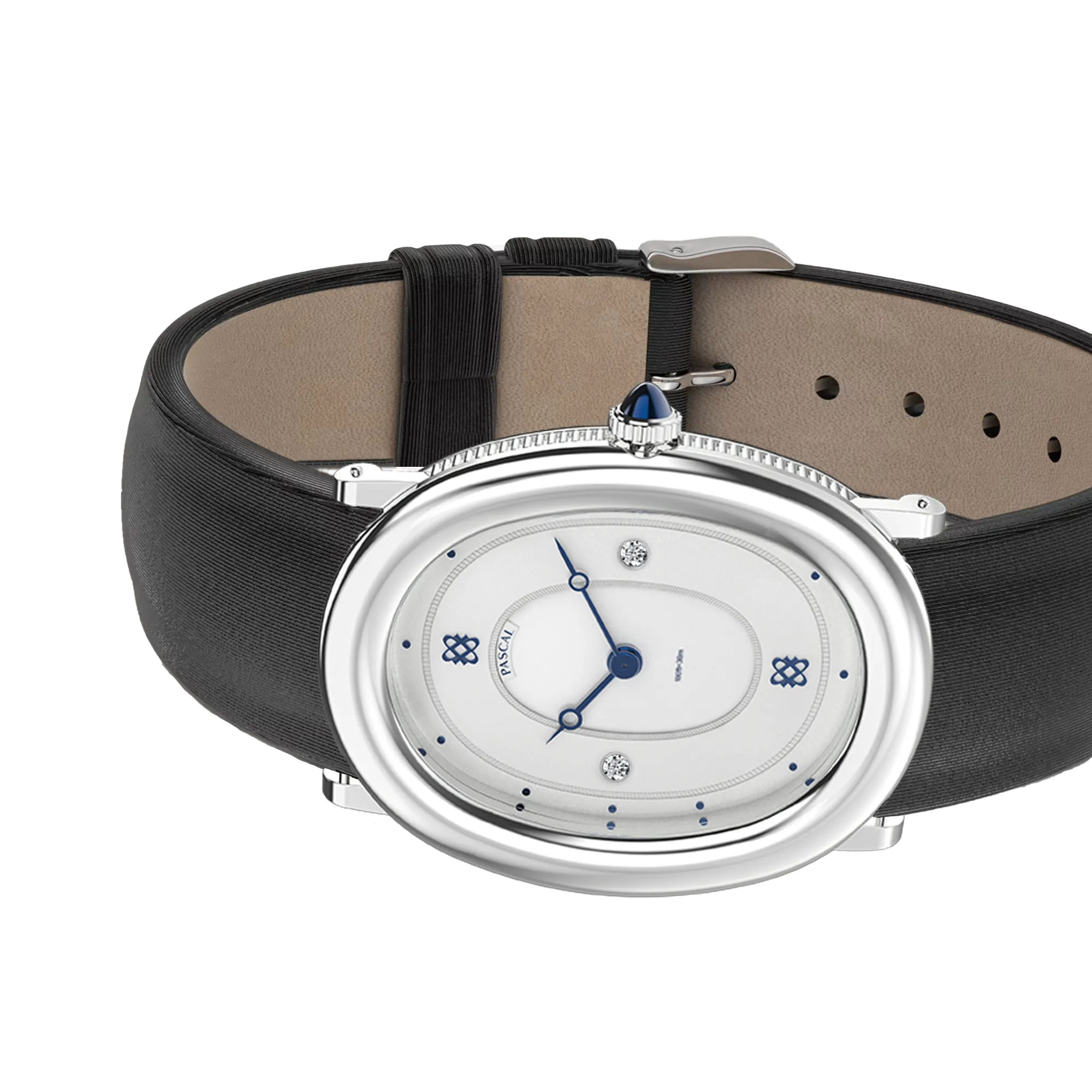Oval Diamond Couple Watches