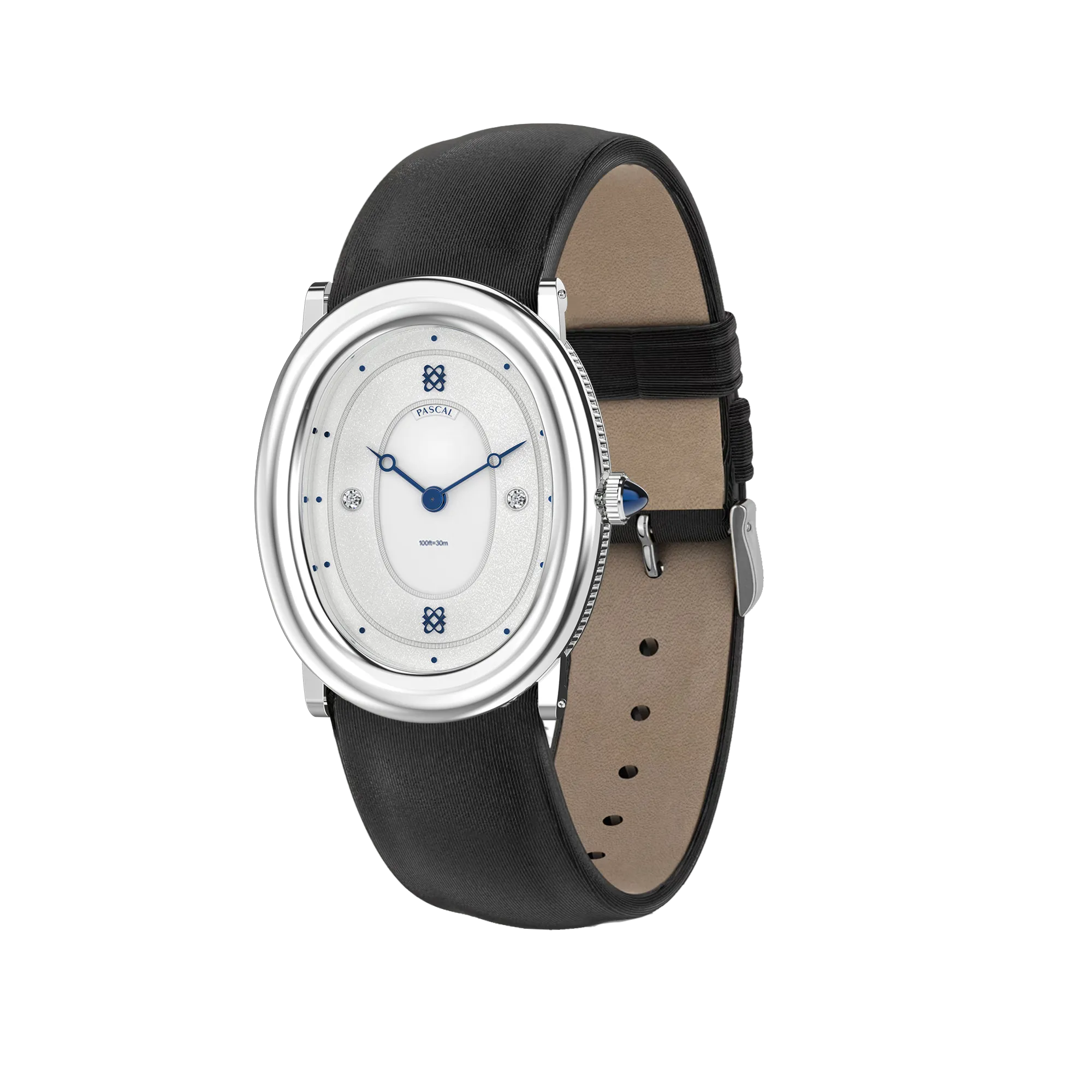 Oval Diamond Couple Watches