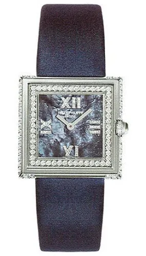 Patek Philippe Gondolo 18kt White Gold 3-Strap Diamond Ladies Watch -1G 4869G
