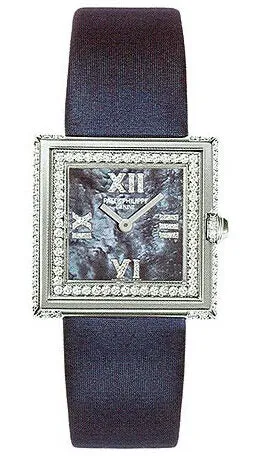 Patek Philippe Gondolo 18kt White Gold 3-Strap Diamond Ladies Watch -1G 4869G