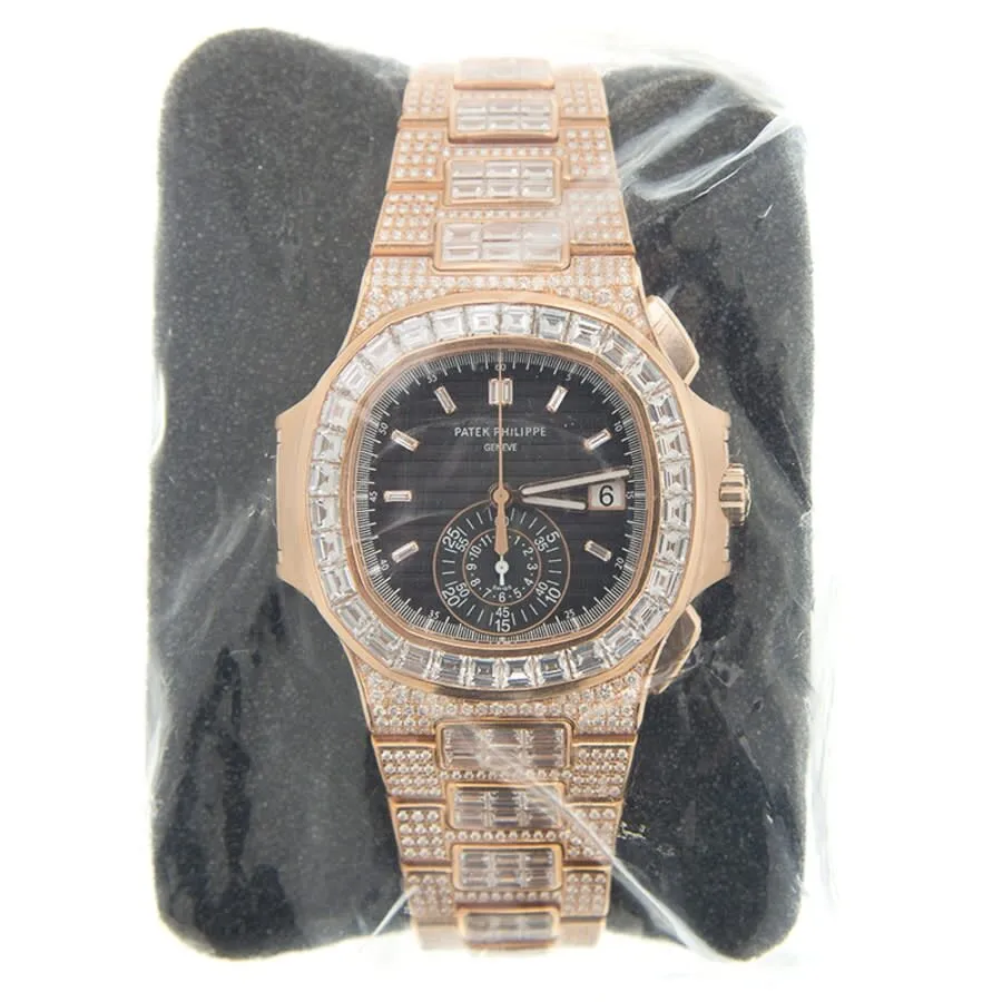 Patek Philippe Nautilus Chronograph Automatic Black Dial Men's Watch 5980/1400R-011
