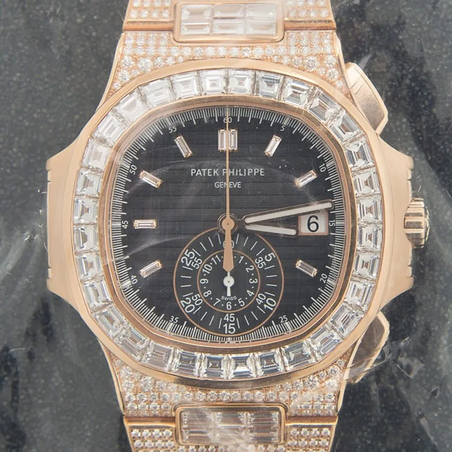 Patek Philippe Nautilus Chronograph Automatic Black Dial Men's Watch 5980/1400R-011