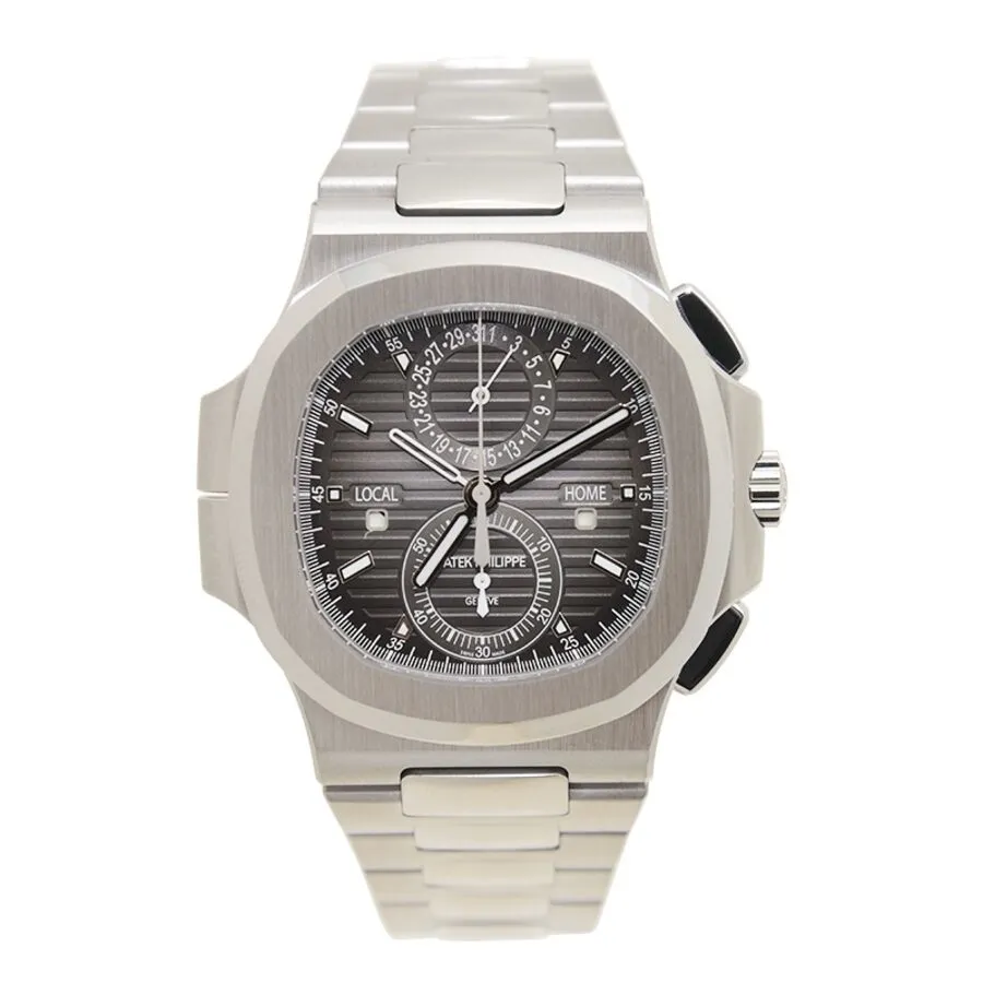 Patek Philippe Nautilus Travel Time Chronograph Stainless Steel Automatic Men's Watch 5990-1A-001