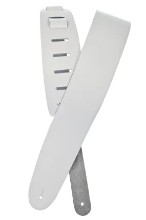 Planet Waves Basic Classic Leather Guitar Strap, White