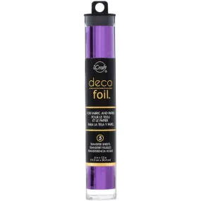 Purple - Deco Foil Transfer Sheets 6" x 12" 5/Pkg