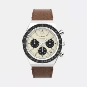 Q Chronograph 40mm Leather Strap Watch