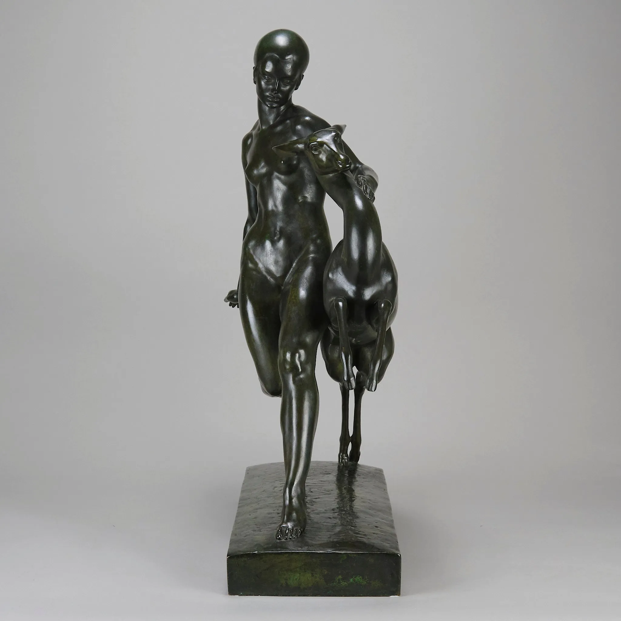 "Nymph And Deer" by Pierre Traverse