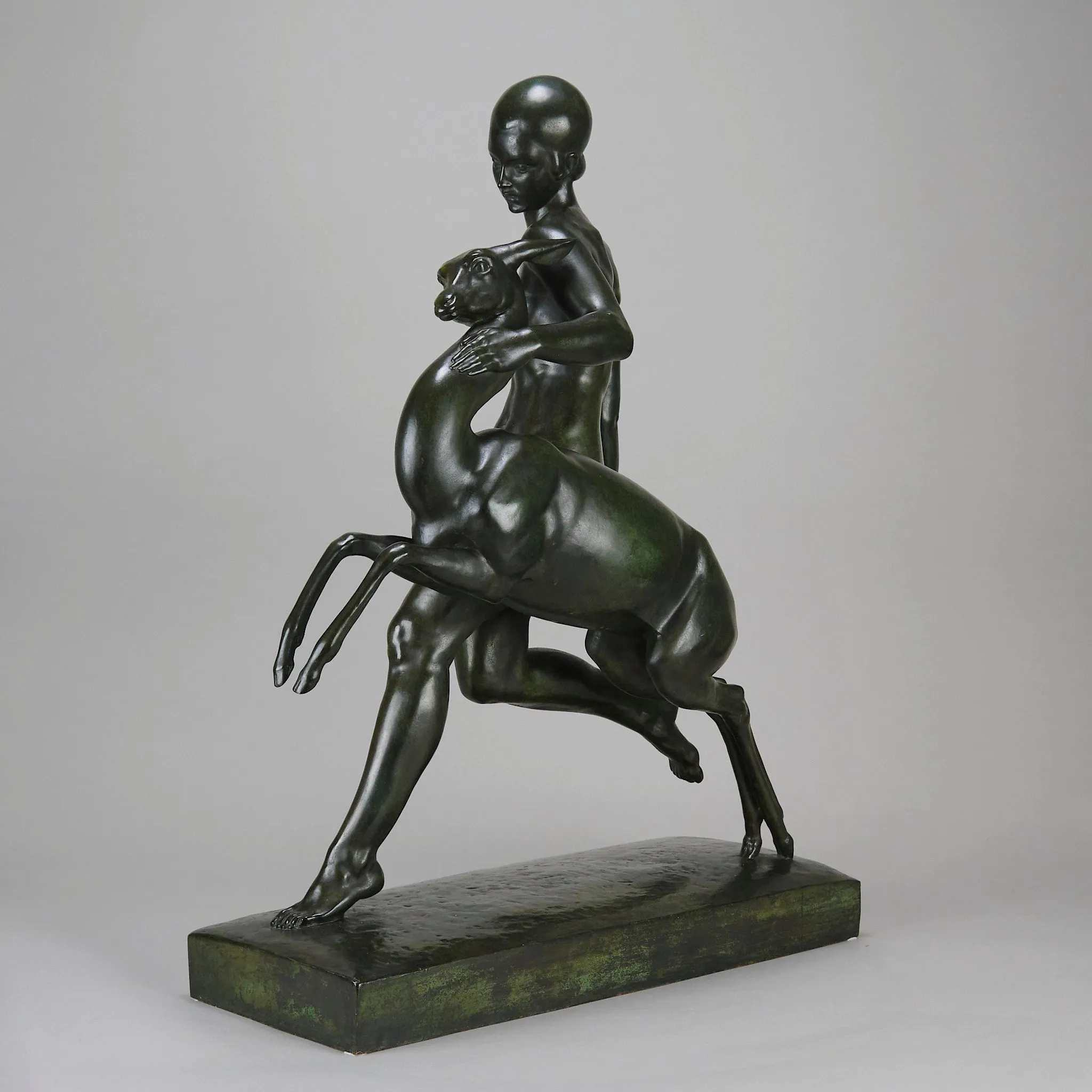 "Nymph And Deer" by Pierre Traverse