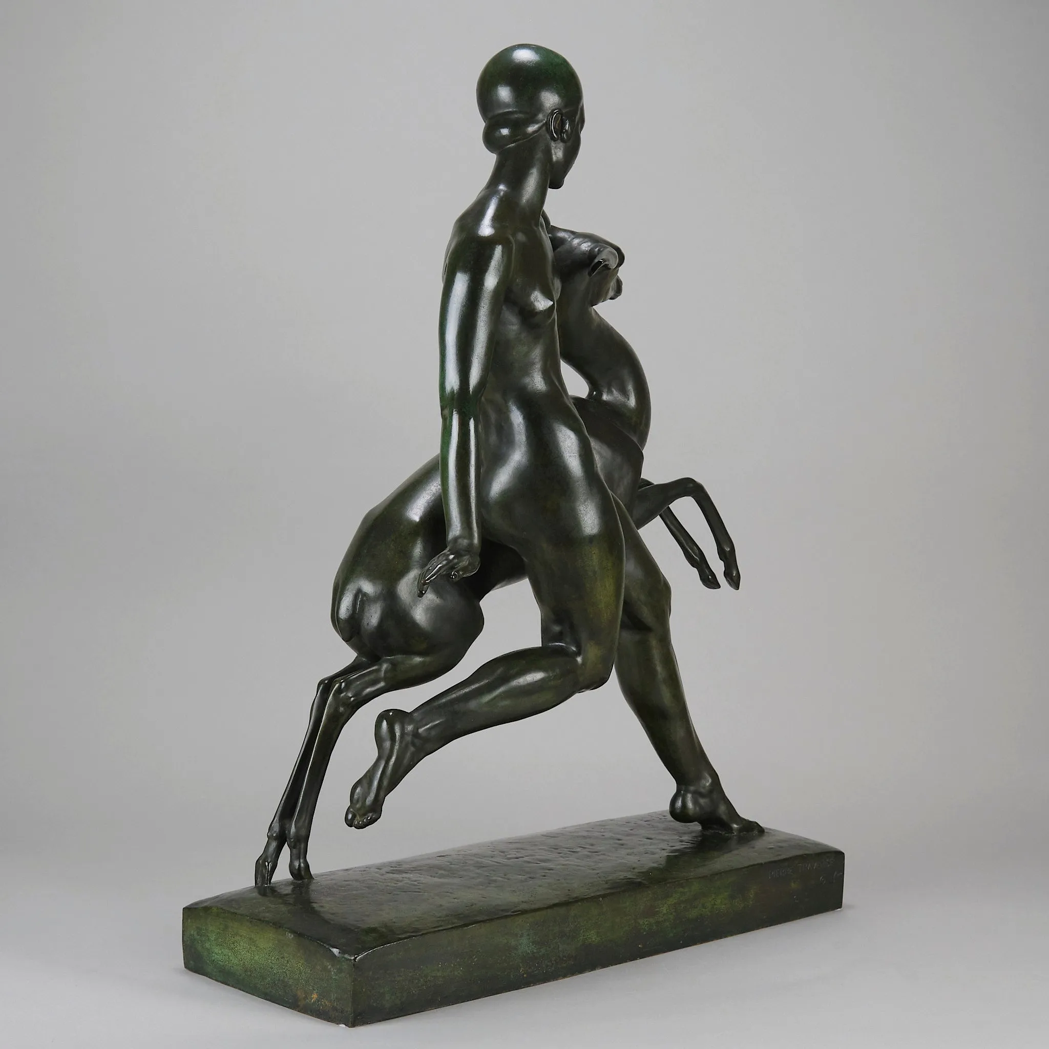 "Nymph And Deer" by Pierre Traverse