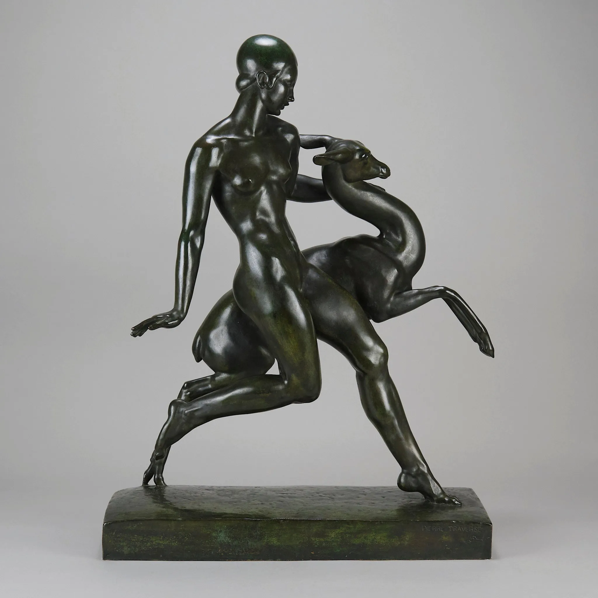 "Nymph And Deer" by Pierre Traverse