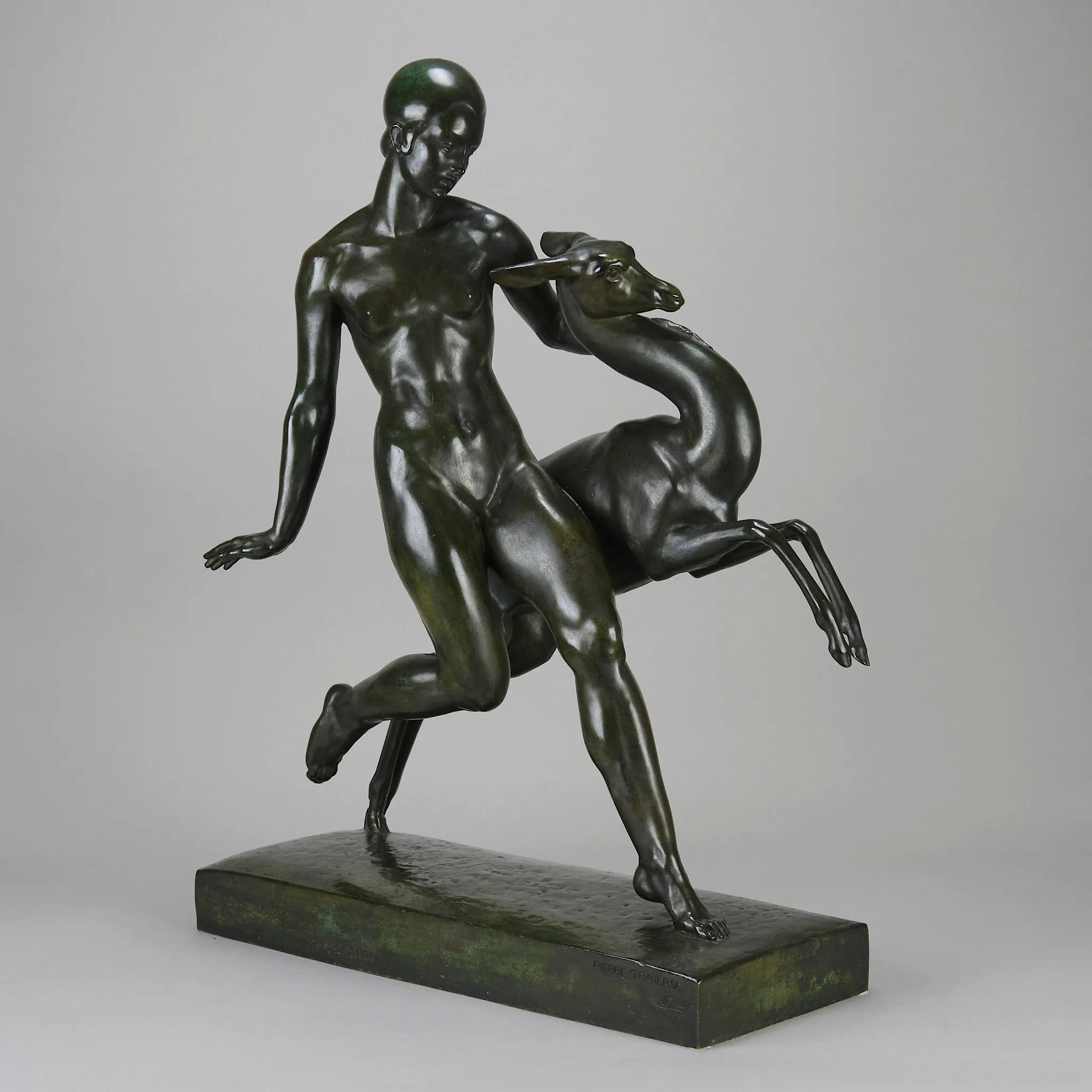 "Nymph And Deer" by Pierre Traverse