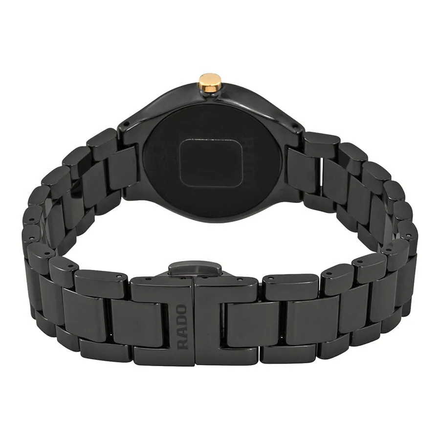 Rado True Thinline Black Diamond Dial Ladies Watch R27742722