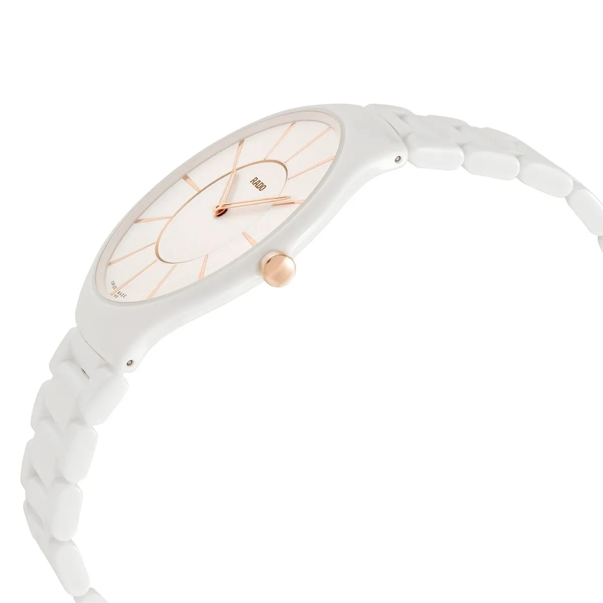 Rado True White Dial White Ceramic Ladies Watch R27957102
