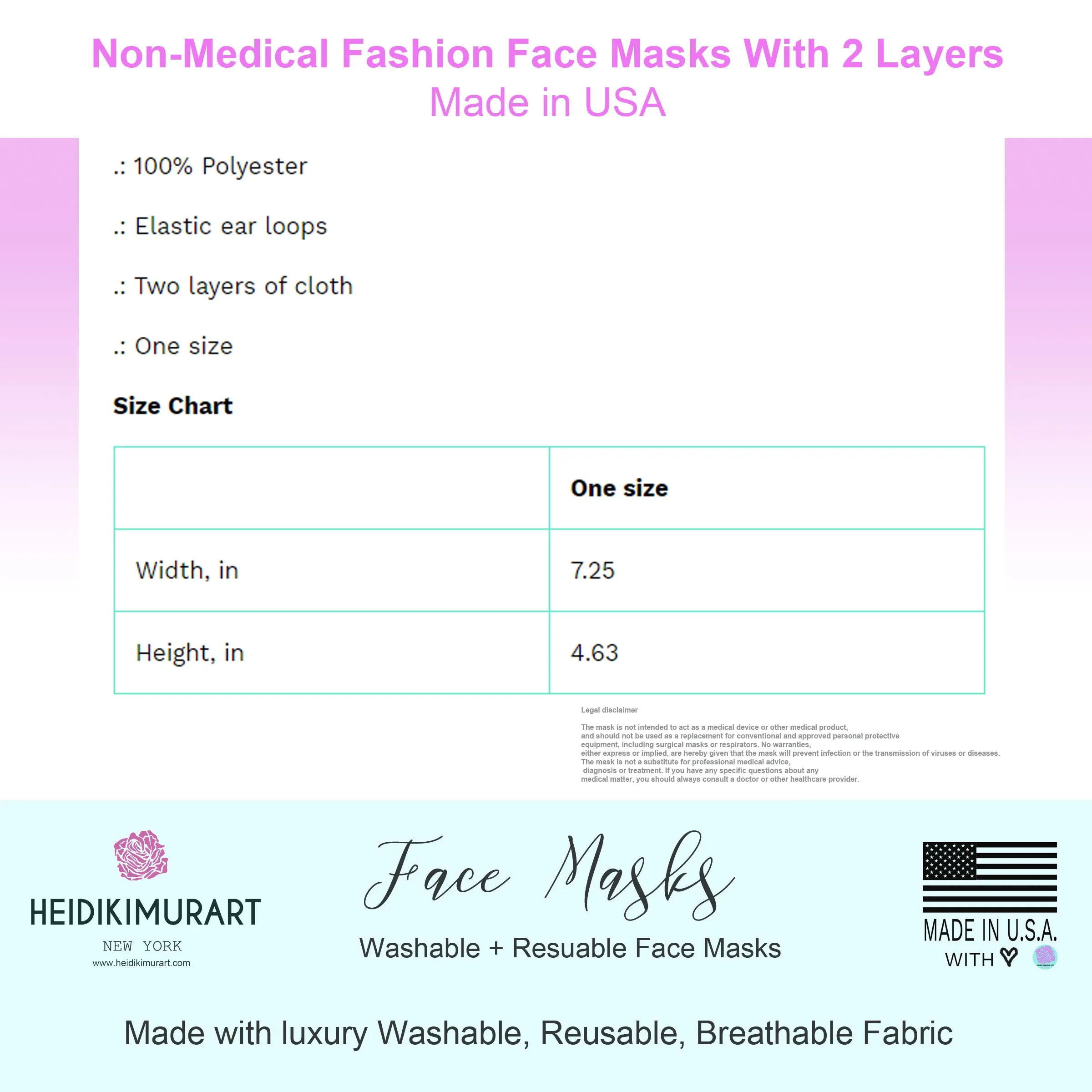Red Rose Floral Face Mask, Adult Modern Flower Print Fabric Face Mask-Made in USA